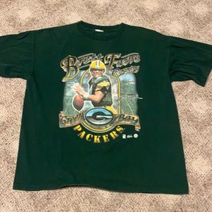 Men’s Vintage 90s NFL Green Bay Packers “Brett Favre Country” T shirt size XL